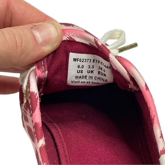 Keds X Kate Spade Pink Leopard Print Satin Sneaker NEW Women's Size 6 - Picture 7 of 8